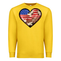 Lemon western usa flag heart Premium Sweatshirt - JahusDesignShop