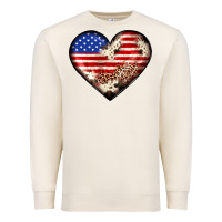 Sandshell western usa flag heart Premium Sweatshirt - JahusDesignShop