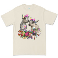 Bone floral baby goats Premium Tee - RanaPortraitStore