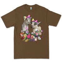 Cacao floral baby goats Premium Tee - RanaPortraitStore