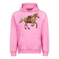 Fuchsia Pink horse body Urban Hoodie - RanaPortraitStore