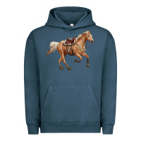 Pigment Midnight Navy horse body Urban Hoodie - RanaPortraitStore