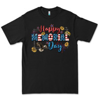 Black Happy memorial day 4th of july Premium Tee - CowGirlArtShop