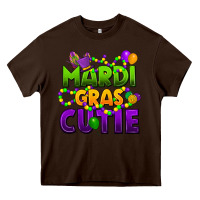 Chocolate Brown mardi gras cutie Heavy Core Tee - CowGirlArtShop