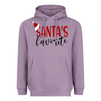 Lavender Santa's Favorite Ho Heavyweight Hoodie - DesigneFamous