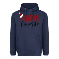 Navy Santa's Favorite Ho Heavyweight Hoodie - DesigneFamous