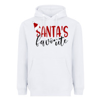 White Santa's Favorite Ho Heavyweight Hoodie - DesigneFamous