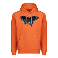 Carrot Black Swallowtail Butterfly Premium Hoodie - LillyAllenDesigns