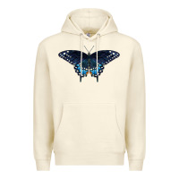 Sandshell Black Swallowtail Butterfly Premium Hoodie - LillyAllenDesigns
