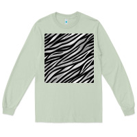 Matcha Zebra Seamless Pattern, Long Sleeve Tee - BundleAndBundleShop