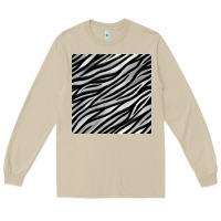 Mushroom Zebra Seamless Pattern, Long Sleeve Tee - BundleAndBundleShop