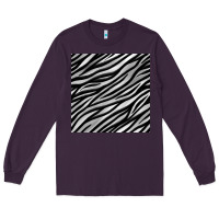 Plum Zebra Seamless Pattern, Long Sleeve Tee - BundleAndBundleShop