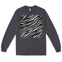 Smoke Zebra Seamless Pattern, Long Sleeve Tee - BundleAndBundleShop