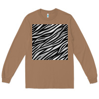 Toasted Coconut Zebra Seamless Pattern, Long Sleeve Tee - BundleAndBundleShop