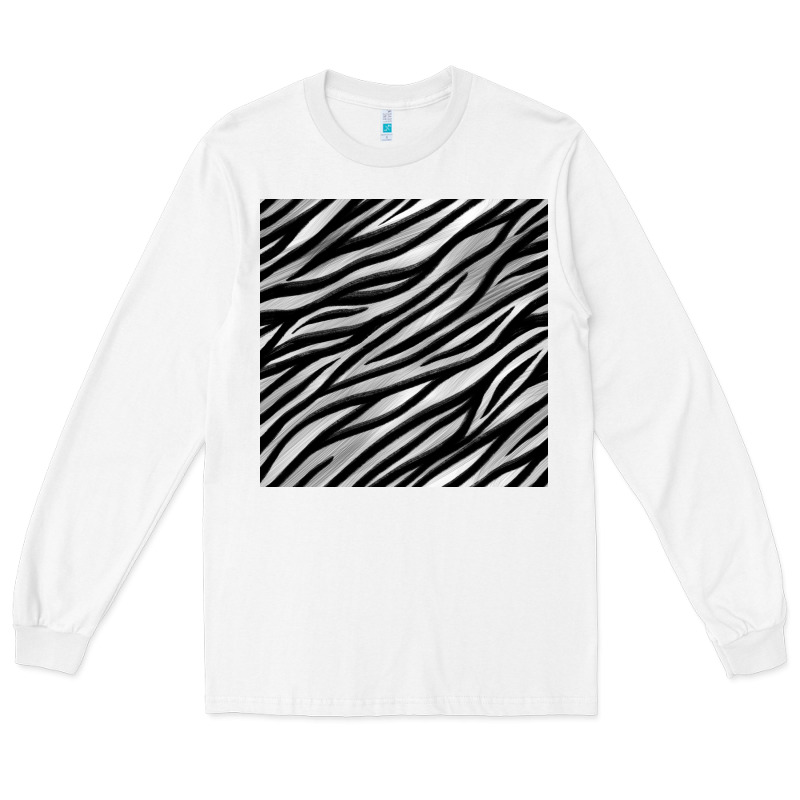 Zebra Seamless Pattern, Long Sleeve Tee by BundleAndBundleShop | Teevron