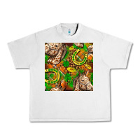 Lunar Rock St. Patrick's Day Horse With Horseshoes Seamless Urban Heavy Tee - FaDigitalArtStudio