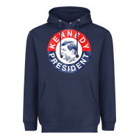 Navy vintage 1960 kennedy for president Heavyweight Hoodie - DesigneFamous