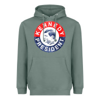 Sage vintage 1960 kennedy for president Heavyweight Hoodie - DesigneFamous