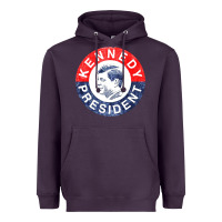 Plum vintage 1960 kennedy for president Heavyweight Hoodie - DesigneFamous