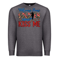 Charcoal Heather welcome home soldier now kiss me Premium Sweatshirt - JahusDesignShop