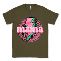 Army Green Mama leopard background Mother's Day Classic Tee - CowGirlArtShop