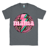 Charcoal Heather Mama leopard background Mother's Day Classic Tee - CowGirlArtShop