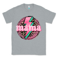 Heather Grey Mama leopard background Mother's Day Classic Tee - CowGirlArtShop