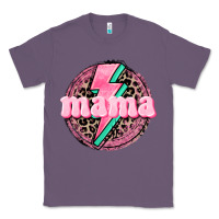 Lavender Mama leopard background Mother's Day Classic Tee - CowGirlArtShop