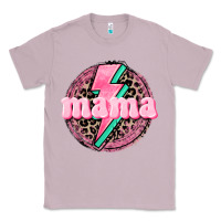 Lilac Mama leopard background Mother's Day Classic Tee - CowGirlArtShop