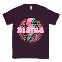 Plum Mama leopard background Mother's Day Classic Tee - CowGirlArtShop