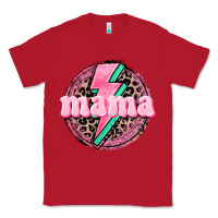 Red Mama leopard background Mother's Day Classic Tee - CowGirlArtShop