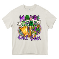 Cream mardi gras and beer Heavy Core Tee - CowGirlArtShop