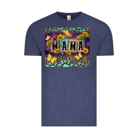 Vintage Denim Mama with sunflowers Vintage Tee - FaDigitalArtStudio