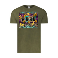 Vintage Olive Mama with sunflowers Vintage Tee - FaDigitalArtStudio