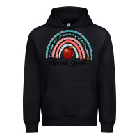 Black second grade rainbow Urban Hoodie - RanaPortraitStore