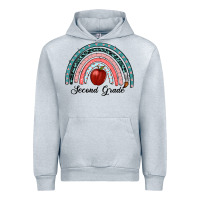 Heather Grey second grade rainbow Urban Hoodie - RanaPortraitStore