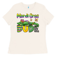 Bone mardi gras dude alligator olivia Ladies Tee - OliviaCreatesArt