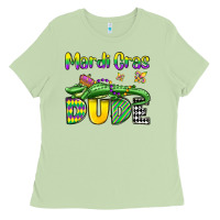Matcha mardi gras dude alligator olivia Ladies Tee - OliviaCreatesArt
