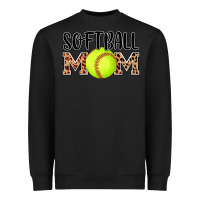 Black softball mom Heavyweight Sweatshirt - AdoDesignShop