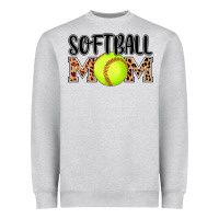 Heather Grey softball mom Heavyweight Sweatshirt - AdoDesignShop
