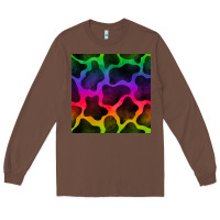 Chestnut colorful cow seamless pattern Long Sleeve Tee - BundleAndBundleShop