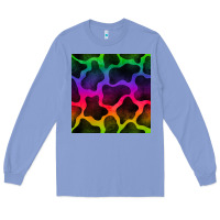 Colony Blue colorful cow seamless pattern Long Sleeve Tee - BundleAndBundleShop
