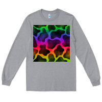 Heather Grey colorful cow seamless pattern Long Sleeve Tee - BundleAndBundleShop