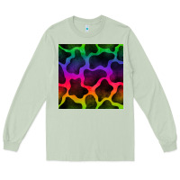 Matcha colorful cow seamless pattern Long Sleeve Tee - BundleAndBundleShop