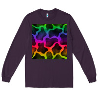 Plum colorful cow seamless pattern Long Sleeve Tee - BundleAndBundleShop