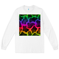 White colorful cow seamless pattern Long Sleeve Tee - BundleAndBundleShop