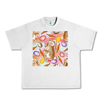 Lunar Rock Happy Easter Bunny Seamless Pattern Urban Heavy Tee - BundleAndBundleShop