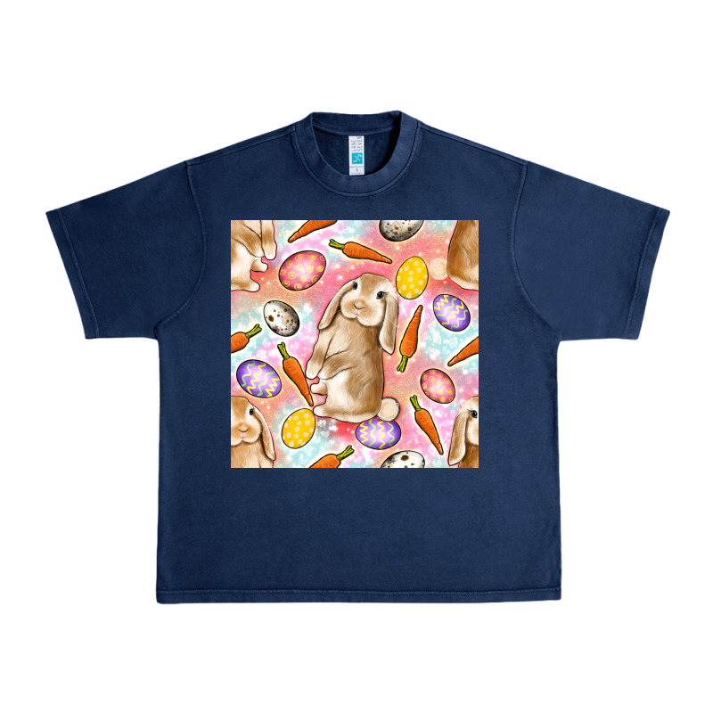 Happy Easter Bunny Seamless Pattern Urban Heavy Tee by BundleAndBundleShop | Teevron
