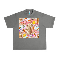 Tornado Happy Easter Bunny Seamless Pattern Urban Heavy Tee - BundleAndBundleShop
