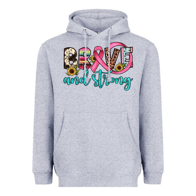 Brave And Strong Heavyweight Hoodie by JahusDesignShop | Teevron